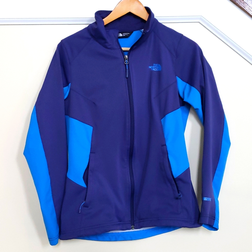 The north face women's blue spring windstopper jacket m medium